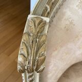 Louis XVI ivory and gold basket bench