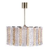 Vintage Kalmar lamp from the 60s, brass and glass