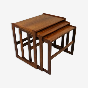 Palissander rosewood pull out tables, Denmark 1960’s