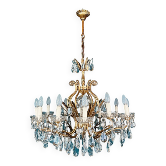 Large crystal chandelier, Italy, 1950s