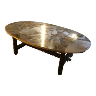 Aragonite coffee table