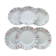 Set de 6 assiettes plates en faience de Sarreguemines  Modèle Neuilly