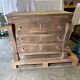 Old raw wood chest of drawers