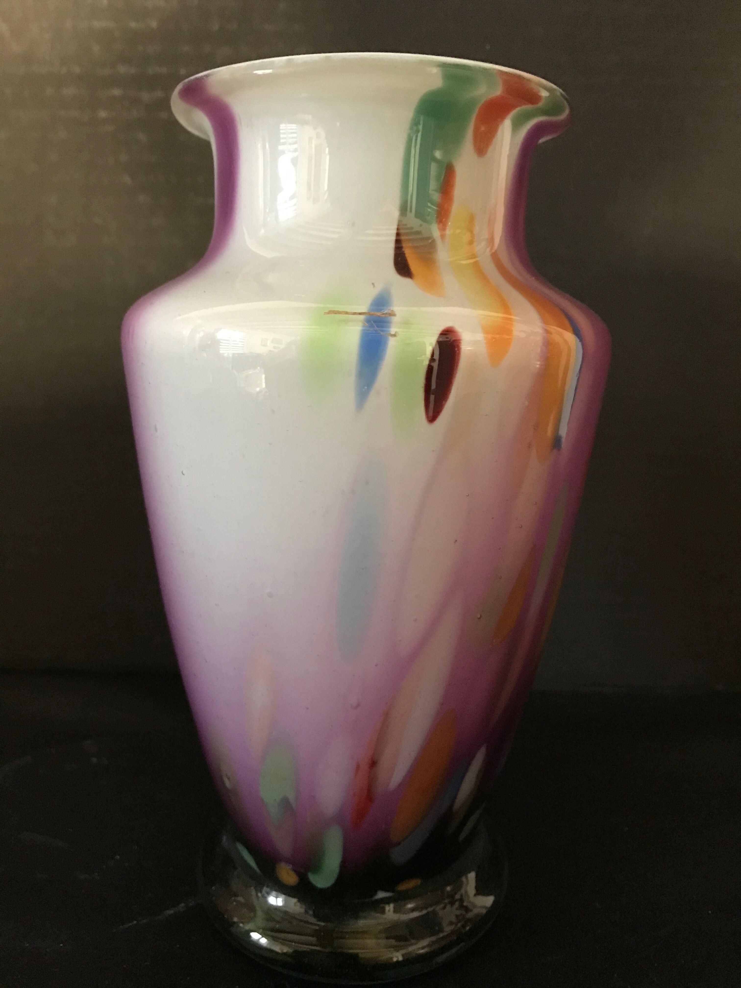 Cristal de Paris - 781 - selection MF - mouth blown crystal vase