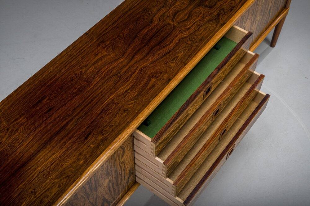 Hw Klein for Bramin palisander rosewood sideboard, 1960s - excellent original