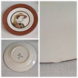 JP Quimper dessert plates