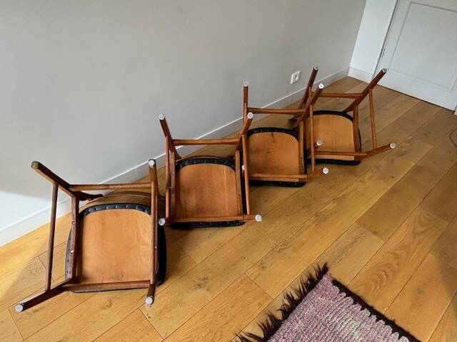 4 Boltinge Mobelfabrik model 62 chairs - Denmark, 1950s
