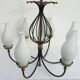 Set of 2 Italian design chandeliers in style of Stilnovo/ Arredoluce, 1950s
