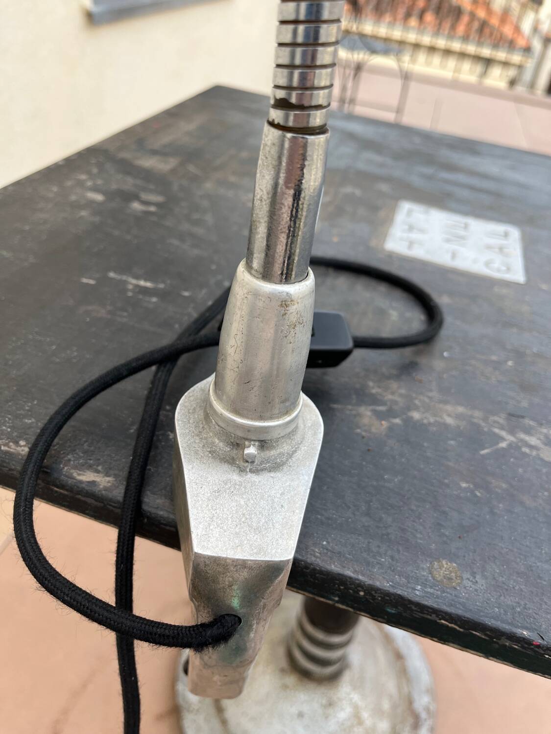 Industrial desk lamp