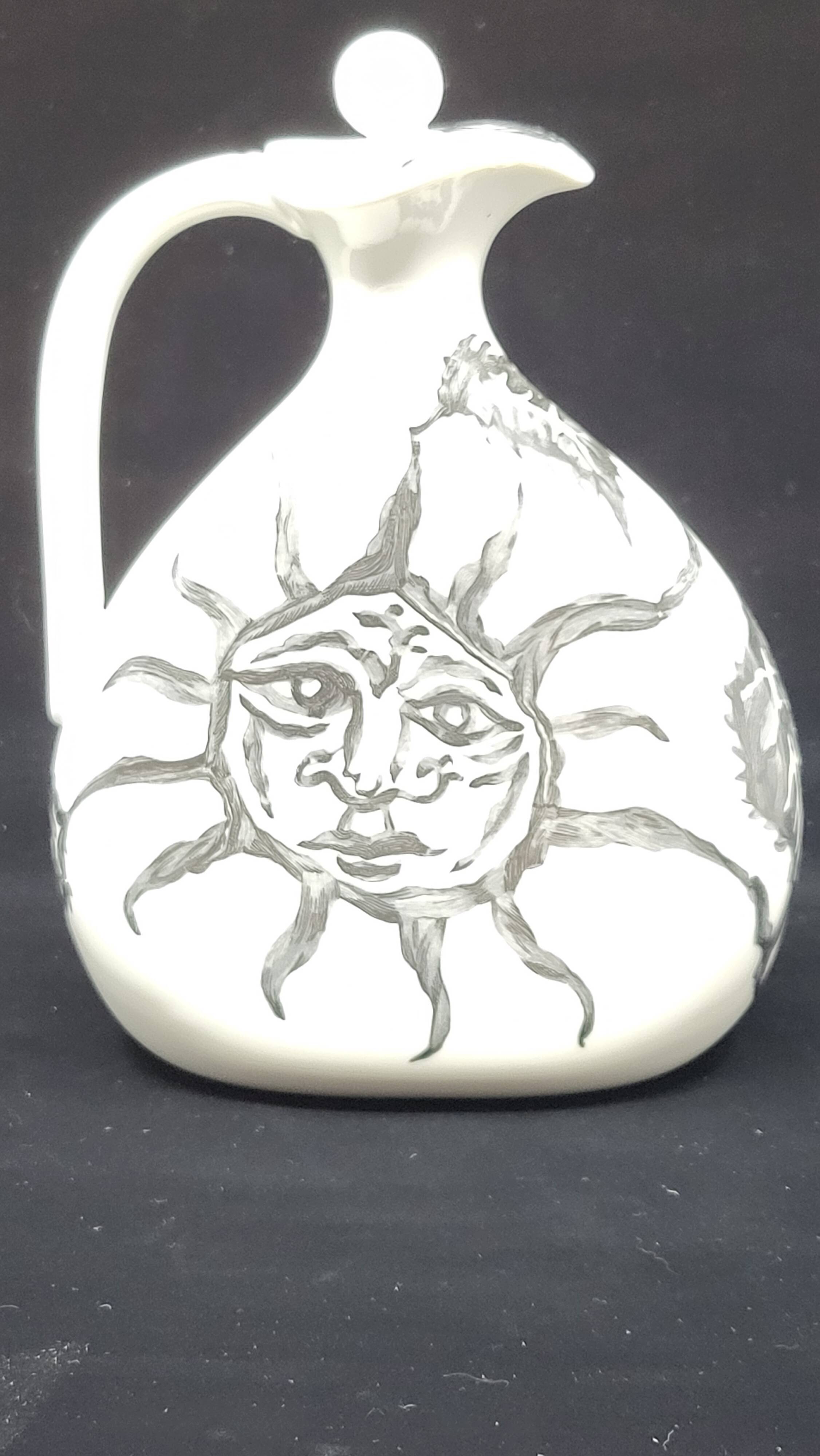 Bottle Jean Lurçat by Haviland Limoges in porcelain France