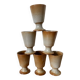 6 mugs grès Selency x Monoprix Croisé Laroche