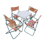 Vintage camping folding lounge