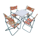 Vintage camping folding lounge