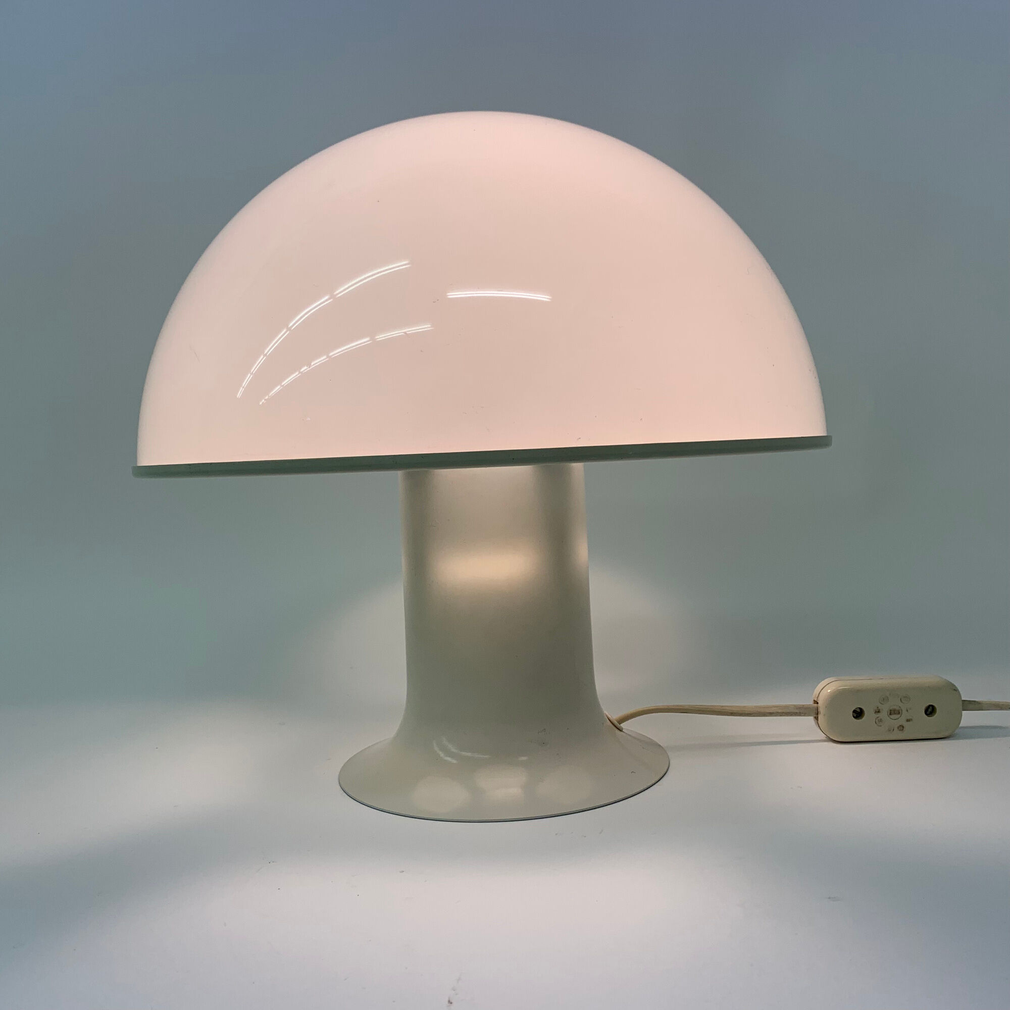 Mid-century design mushroom table lamp Dijkstra holland , 1970's