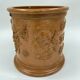 Terracotta tabac pot vernissee XlXeme gb 2 grès de beauvaisis