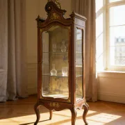 Elegant antique display cabinet, dating to 19th century