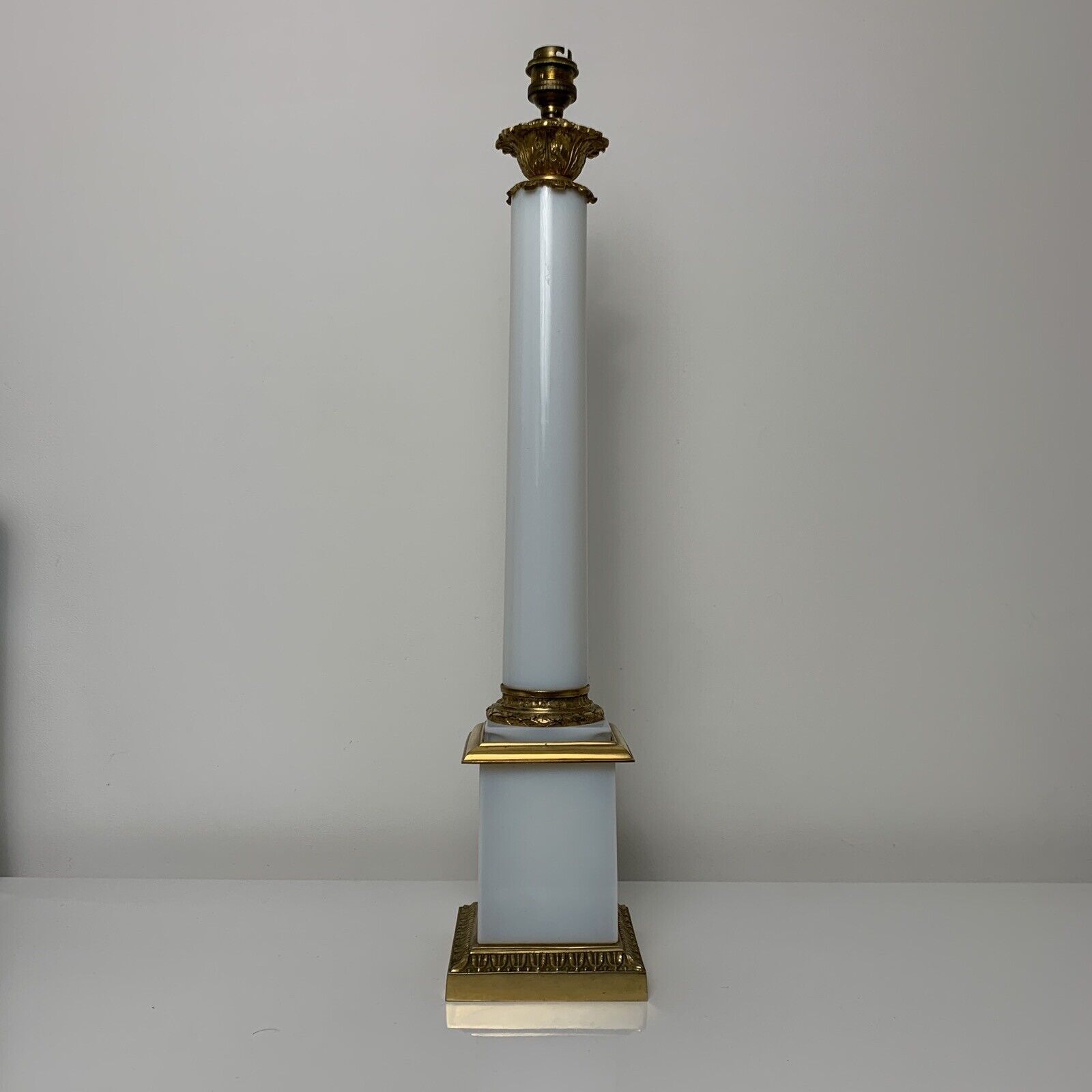 Foot in gilded bronze and opaline classic empire