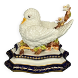 Sèvres. Dove figurine on a flowering branch.