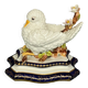 Sèvres, figurine de colombe sur une branche fleurie.
