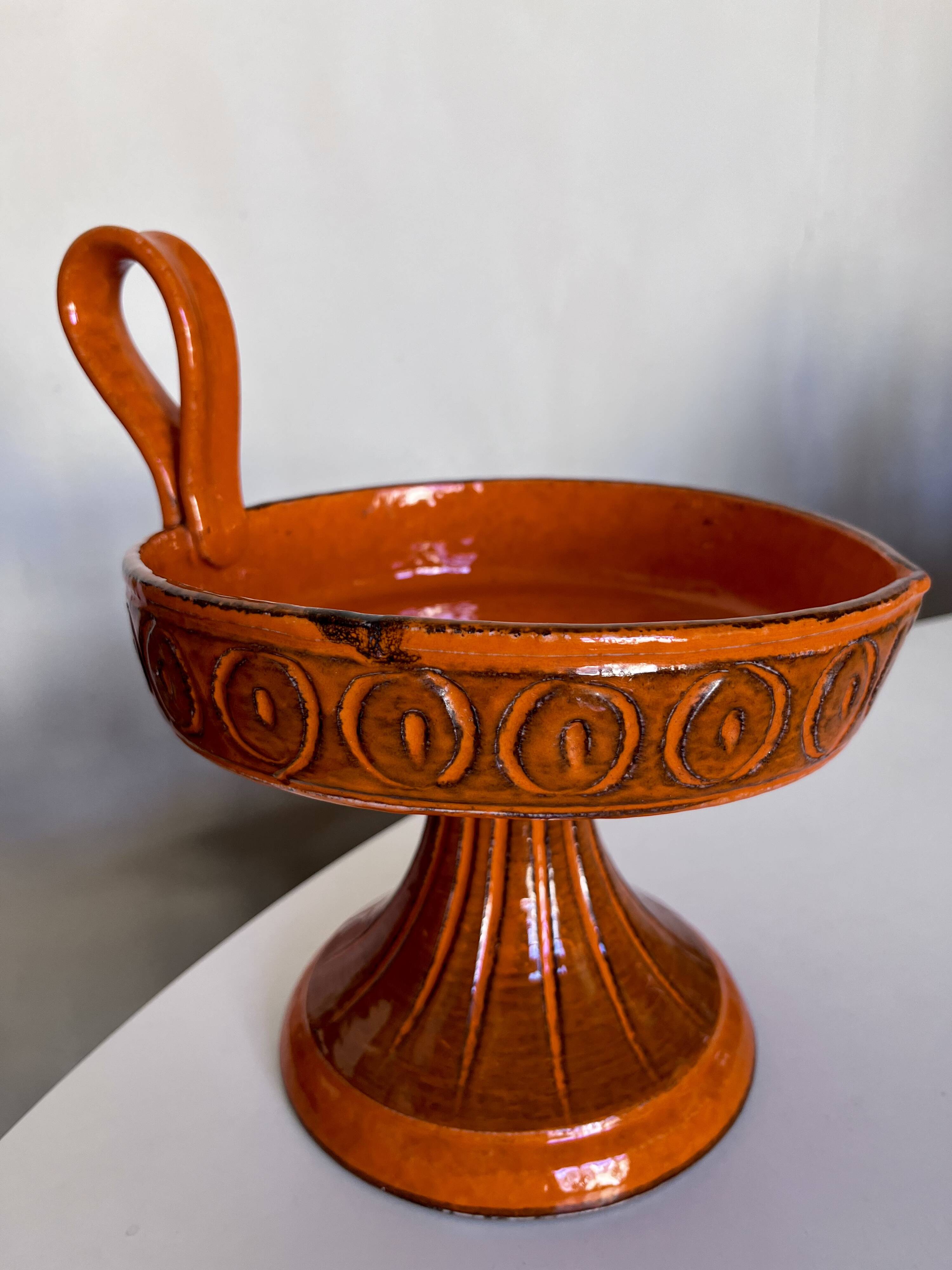 Ceramic, Aldo Londi centrepiece for Bitossi XXL, 1960