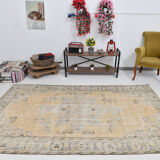 6x9 bordered & classic vintage rug, 175x284cm