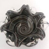 Black Murano Glass Ashtray - Trinket Bowl by Fratelli Toso