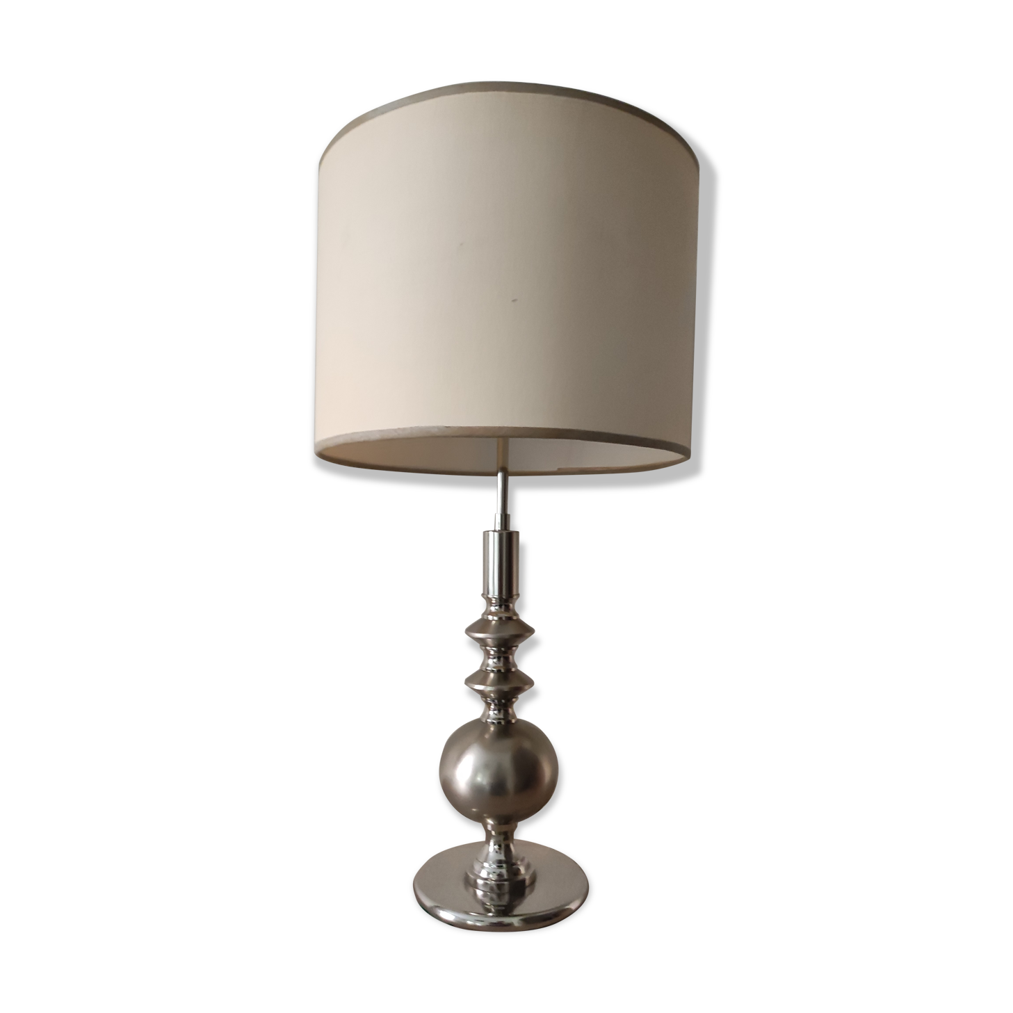 Barber lamp chrome metal brushed aluminum balls