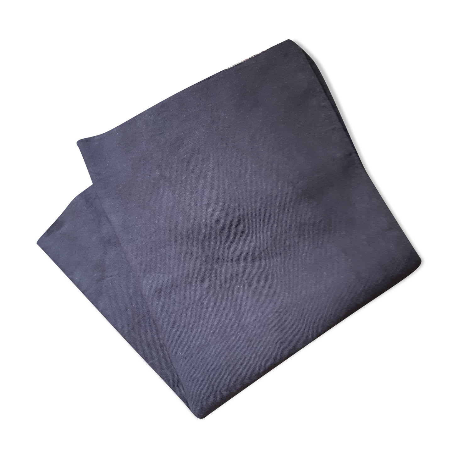 Dark grey heavy linen country tablecloth