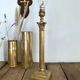 Brass tube vase