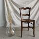 Chaise en bois paillée