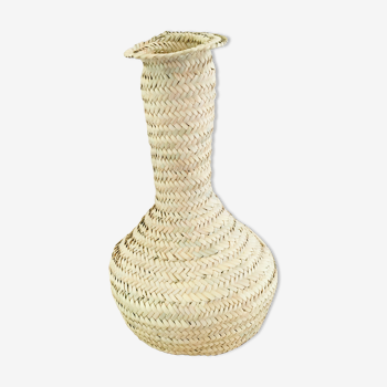 Vase en paille