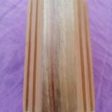 Wooden box with pencil holder and octagonal pens