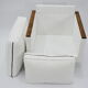Original 70's armchair ZWP-08, fully restored, Bouclé, white
