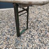 Old foldable bench of fair
