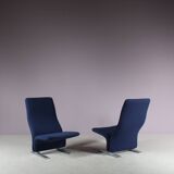 Paire de chaises « Concorde » des années 1970 par Pierre Paulin pour Artifort, Pays-Bas
