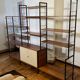 Etagères vintage des années 60 modulables avec caisson