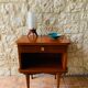 Scandinavian style tripod table lamp in teak by Arlus circa 50's/ 60