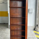 Corner library in solid cherry wood - 20th century