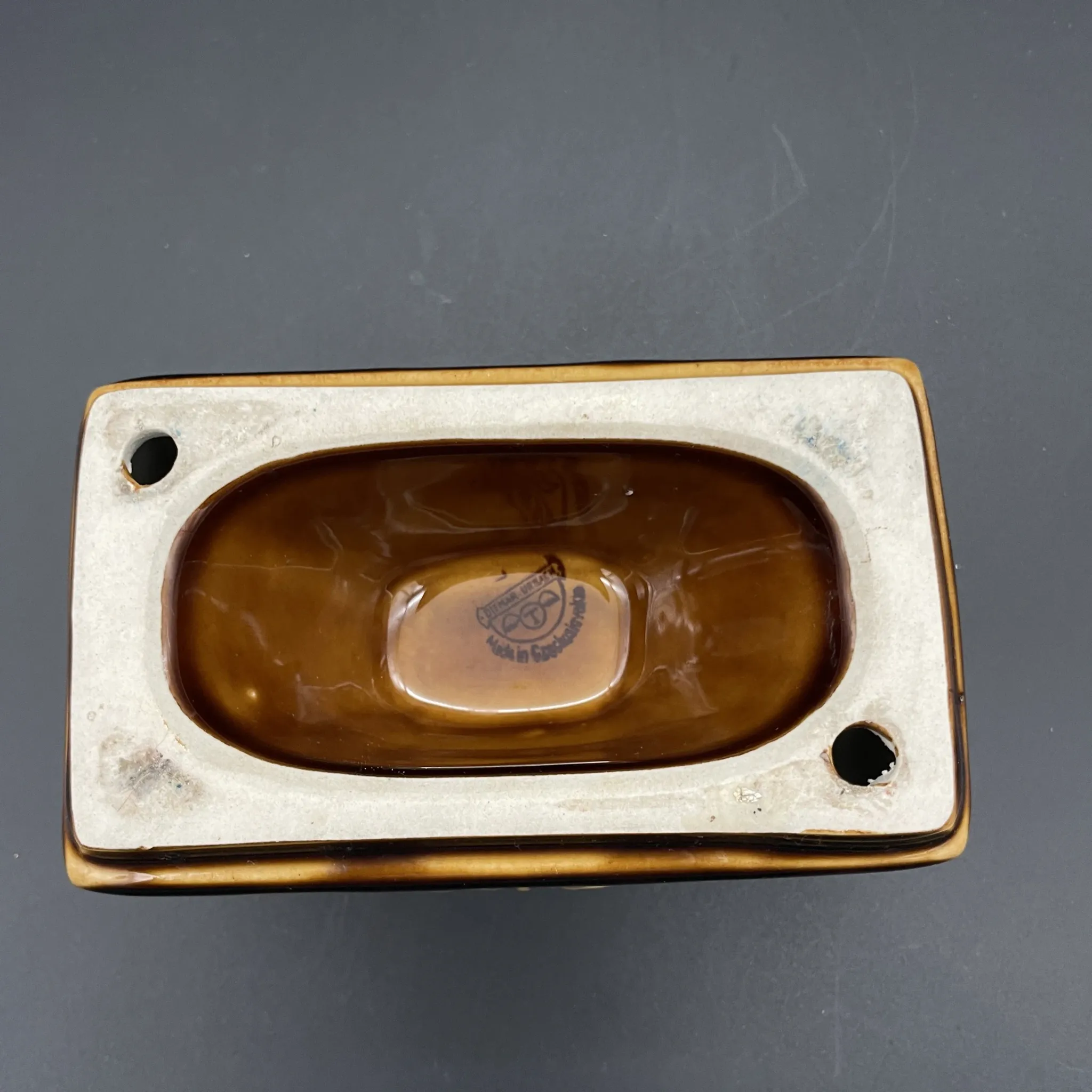 Double ceramic candlestick Ditmar Urbach – Czechoslovakia – Style A