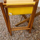 Folding canvas stool signed cattie