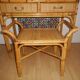 Bureau en rotin avec son assise