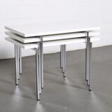 Modernist stackable tables by Trix & Robert Haussmann
