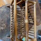 Rattan magazine rack