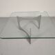 Table basse alu et verre par Knut Hesterberg 1970s