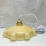Vintage opaline portable lamp