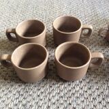 8 tasses en grès