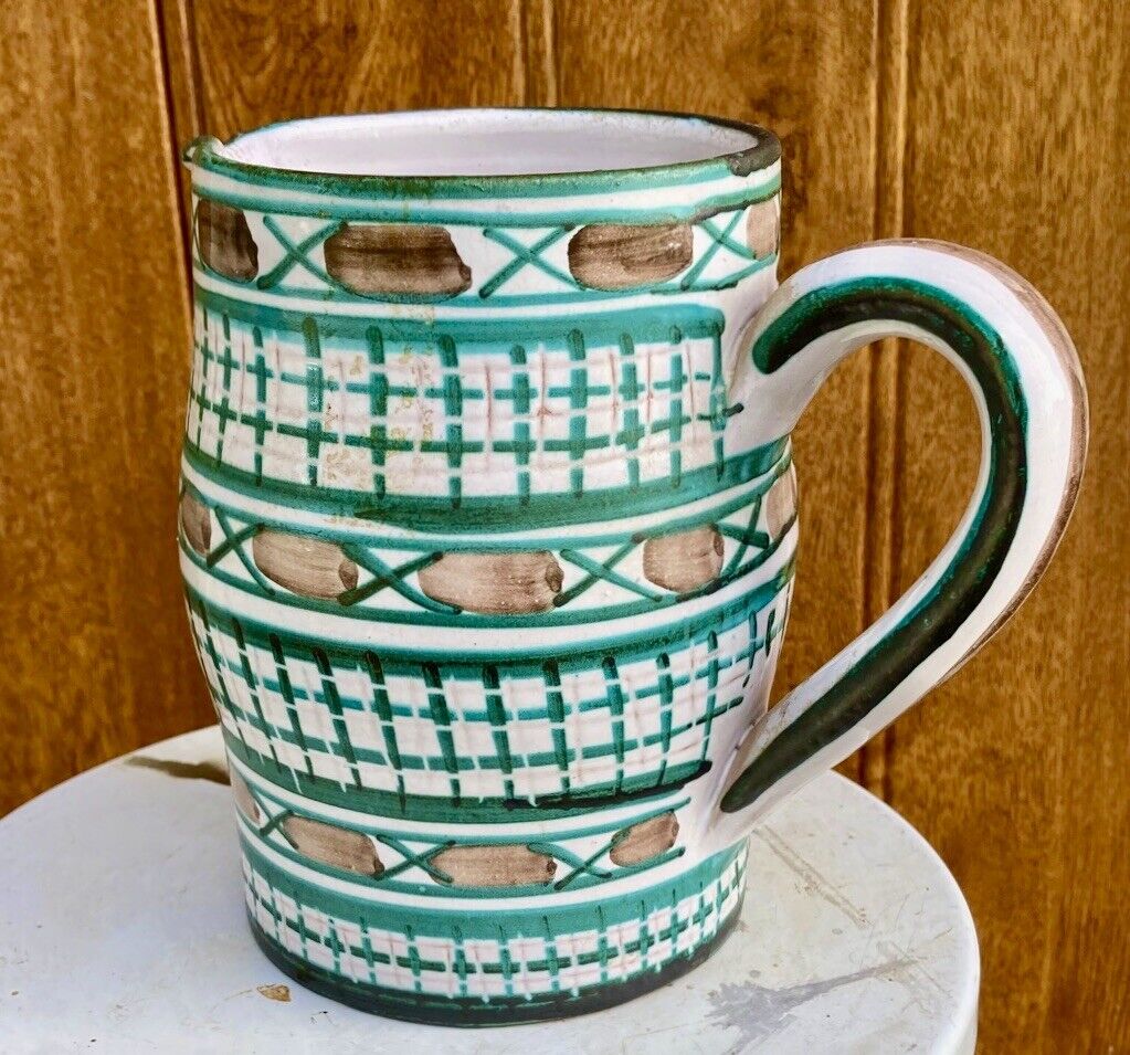 Ceramic pitcher Vallauris Signed RP Robert Picault H +-16 cm