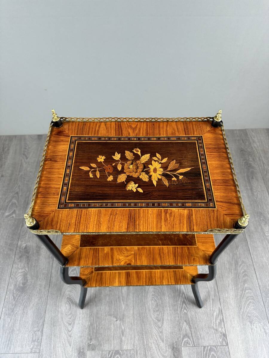 Marquetry shelf, Napoleon III style, 19th century