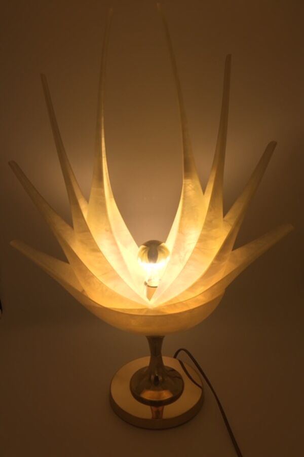 Lampe coquillage, Maison Rougier, années 70