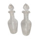 Old small glass bottle, collection, decoration, vintage h 15 cm